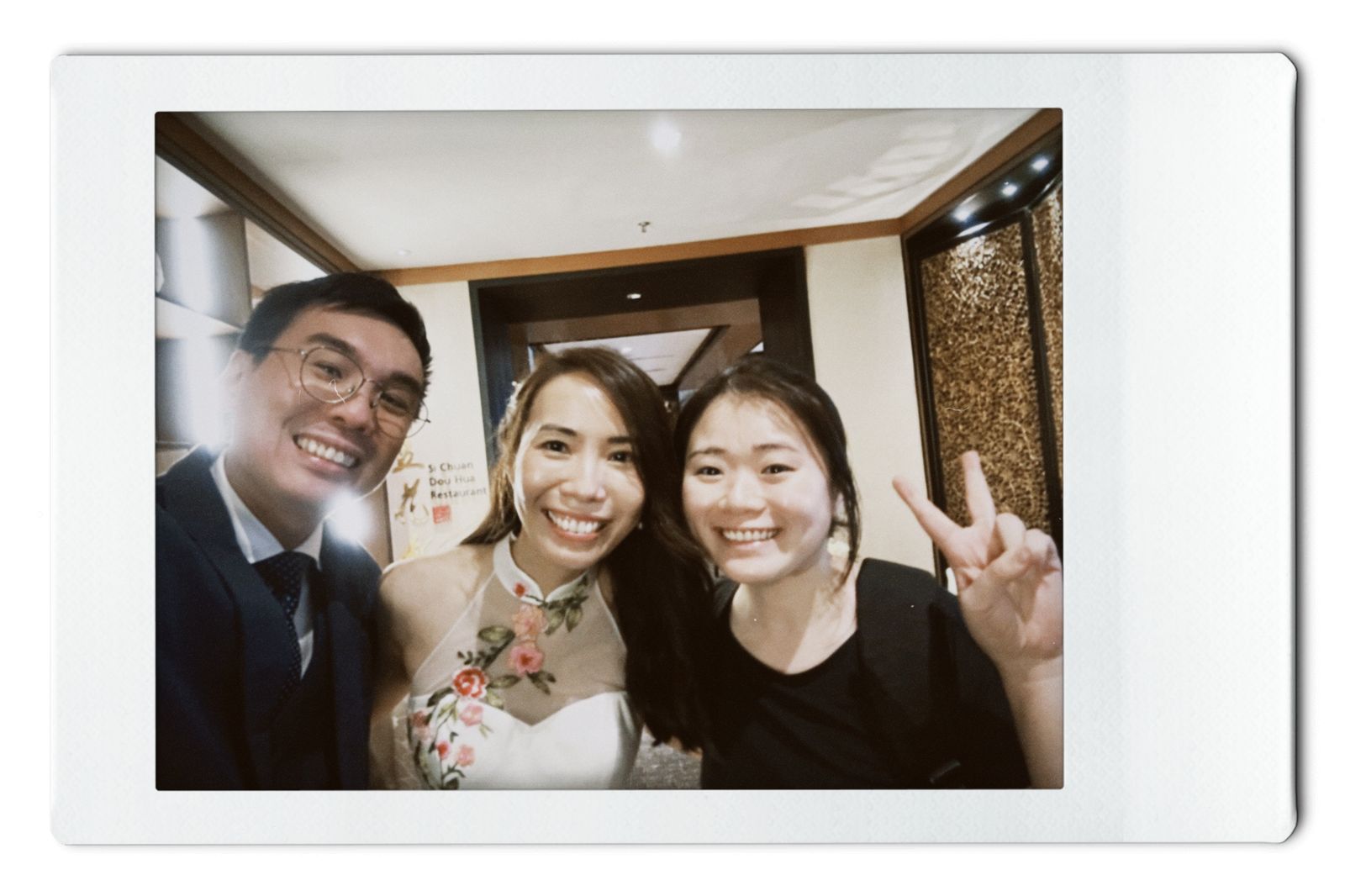 Photo with a couple I've worked with